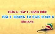 Bài 1 trang 12 SGK Toán 6 tập 1 Cánh Diều